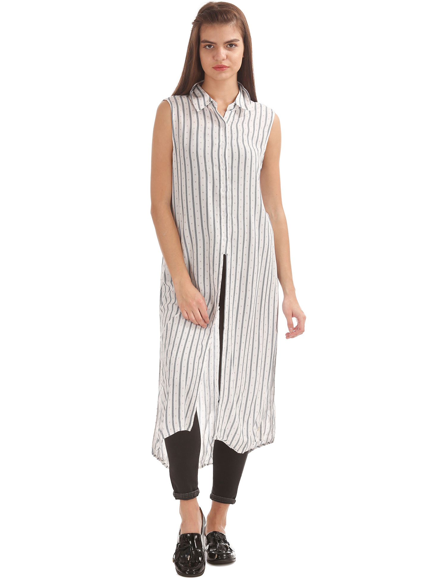 U.S. Polo Assn. Women Casual Wear Striped Dress
